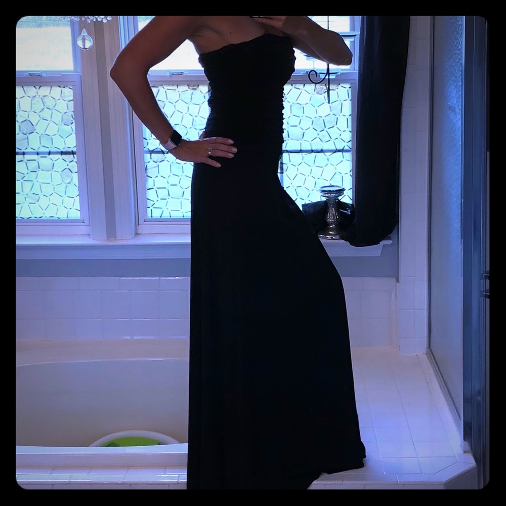 Laundry by Shelli Segal black strapless dress sz 6